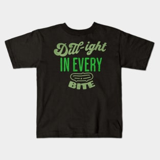 Funny Food Pickle Lovers Design Dill Light Slogan Kids T-Shirt
